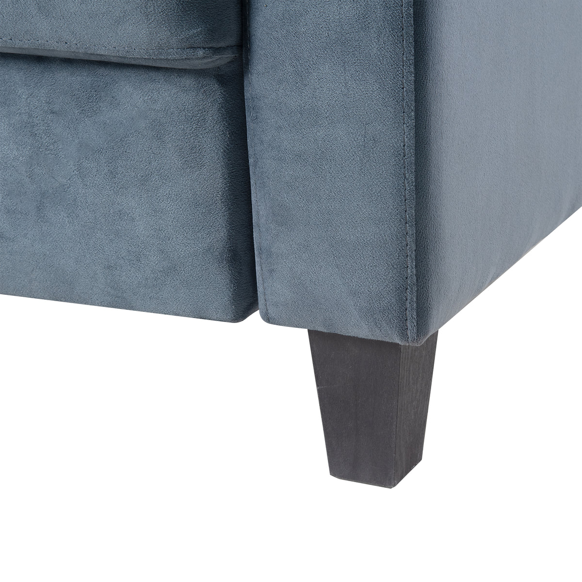 Gray Chenille Sectional Sofa