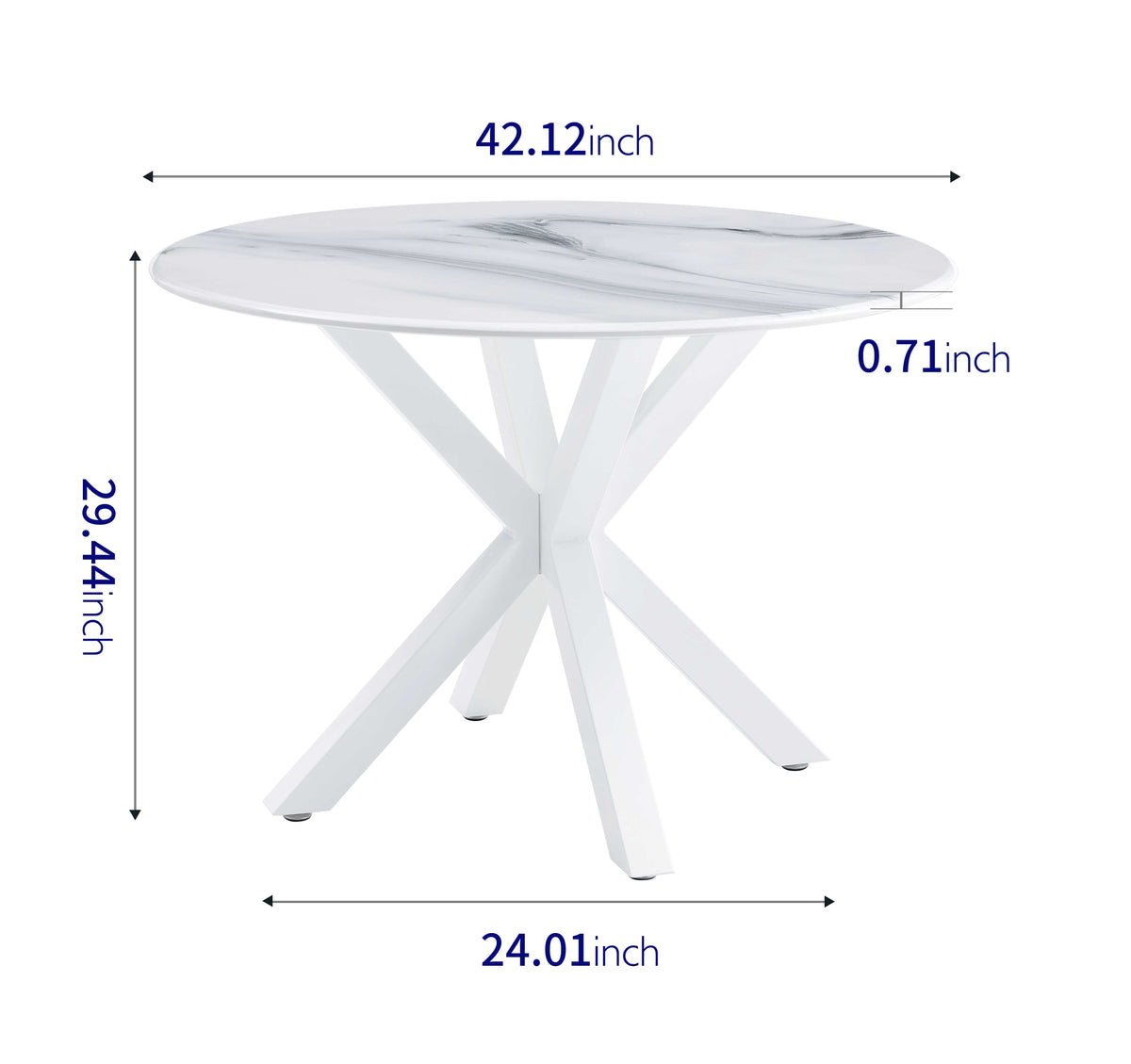 White Dining Table Round