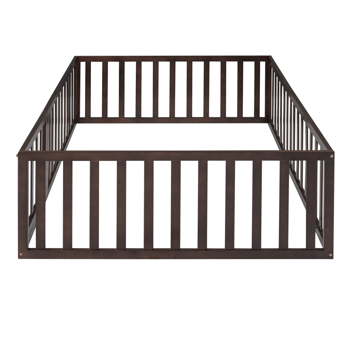 Full Wood Daybed with Fence Walnut