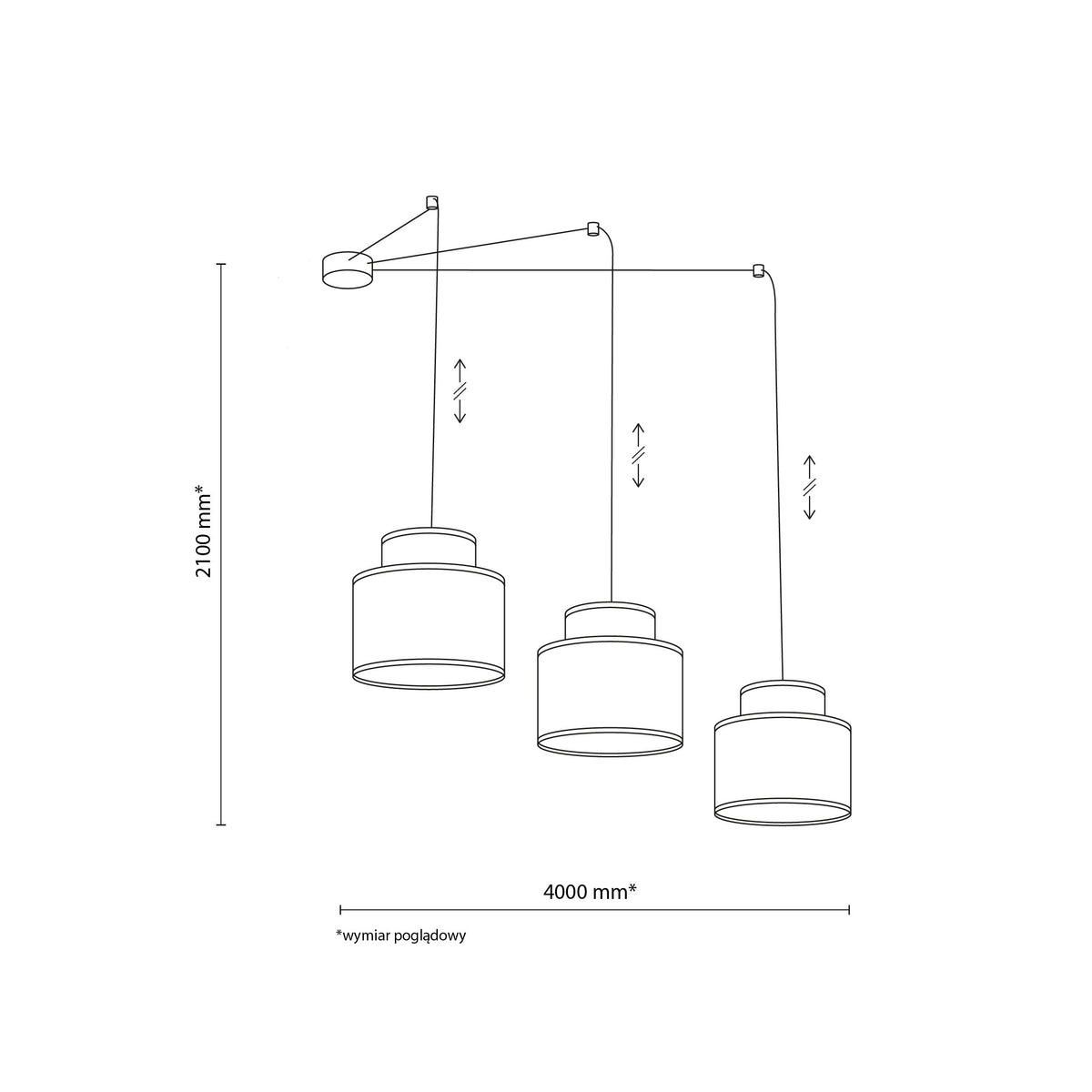DUO Jute Mix Natural Suspension Light 3