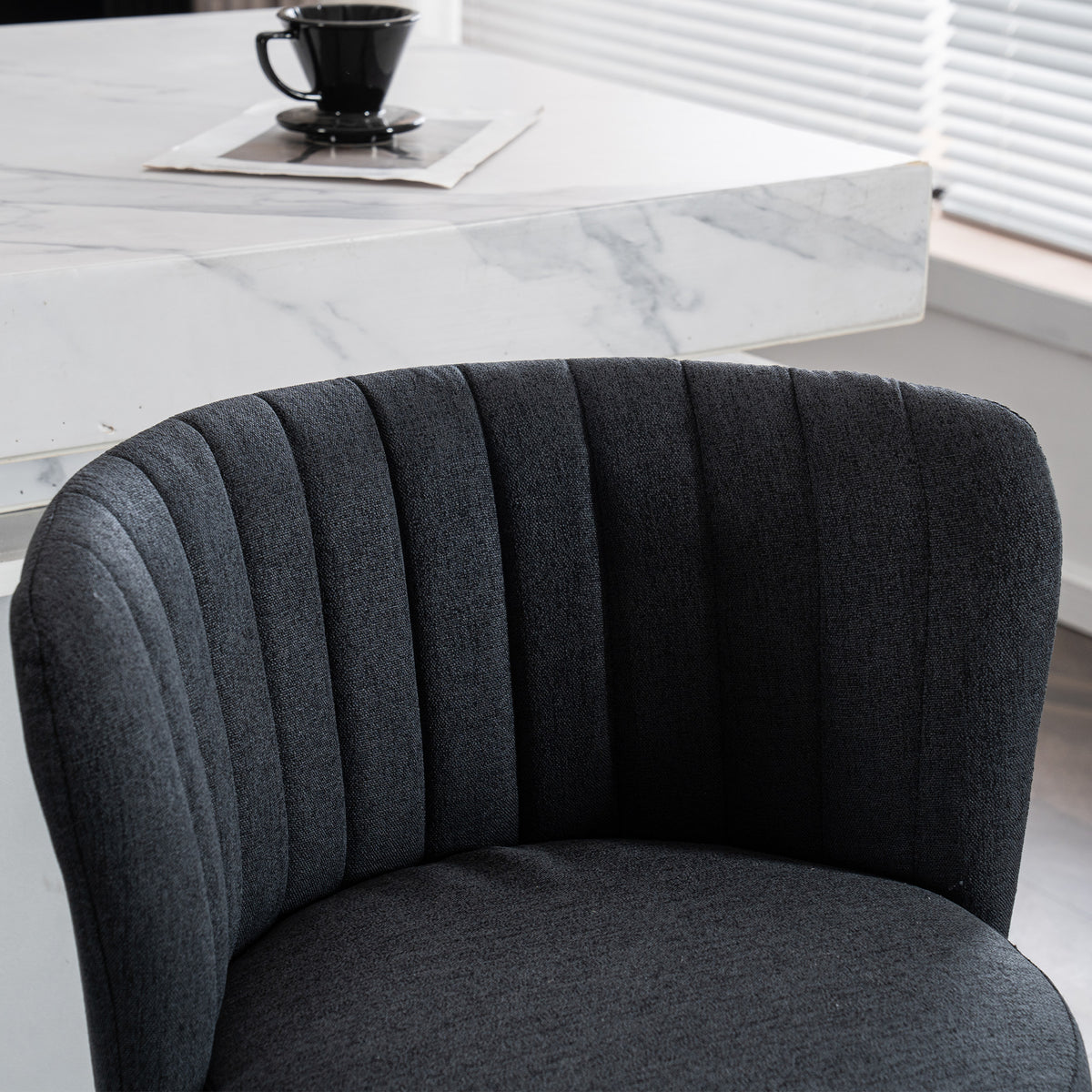 Adjustable Gray Bar Stool Set (2 pcs) – Modern Metal Base