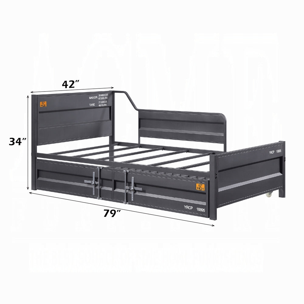 Kamotsu Daybed w/Trundle - Gunmetal Grey