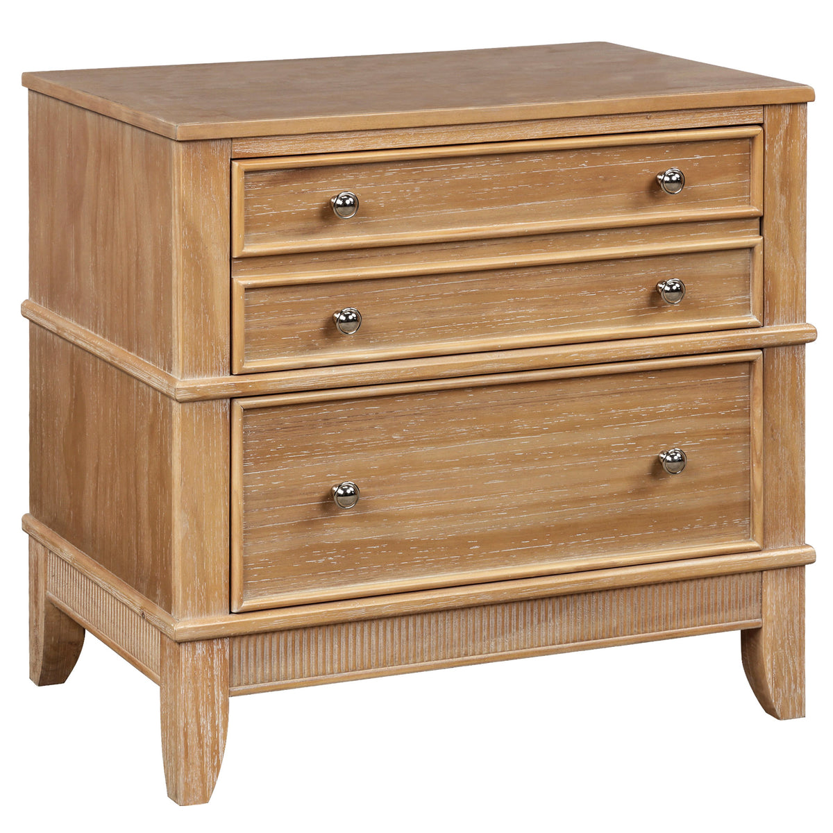 Hazel 3-Drawer Side Table Natural