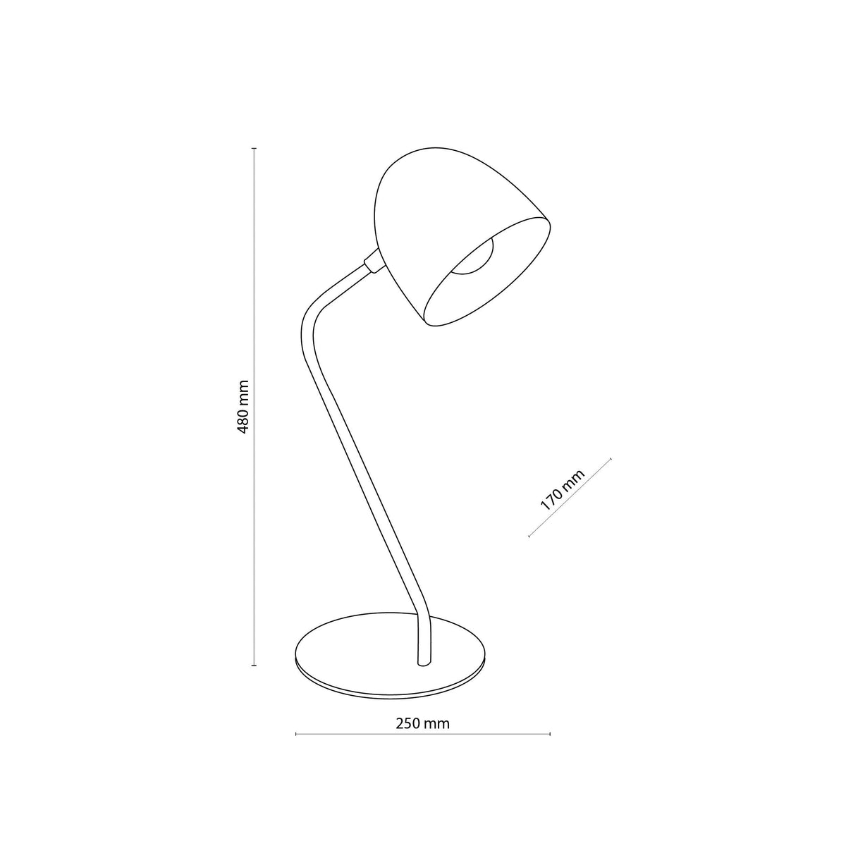 SOHO Black Modern Minimalist Night Lamp