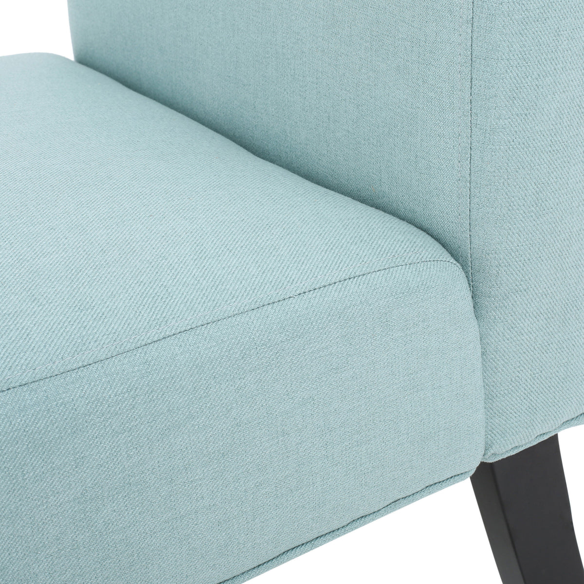 Modern Accent Chair Gray Fabric White