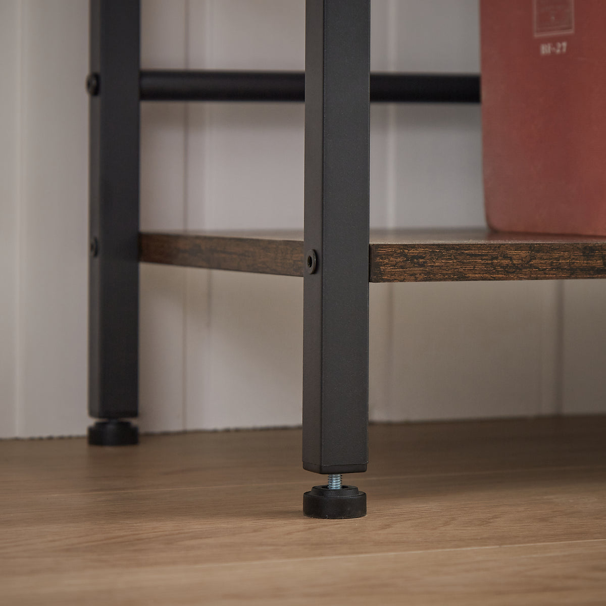 Rustic Triple Bookshelf Industrial Brown
