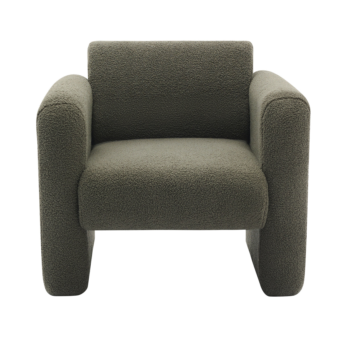 Sheepskin Armchair in Seaweed Green