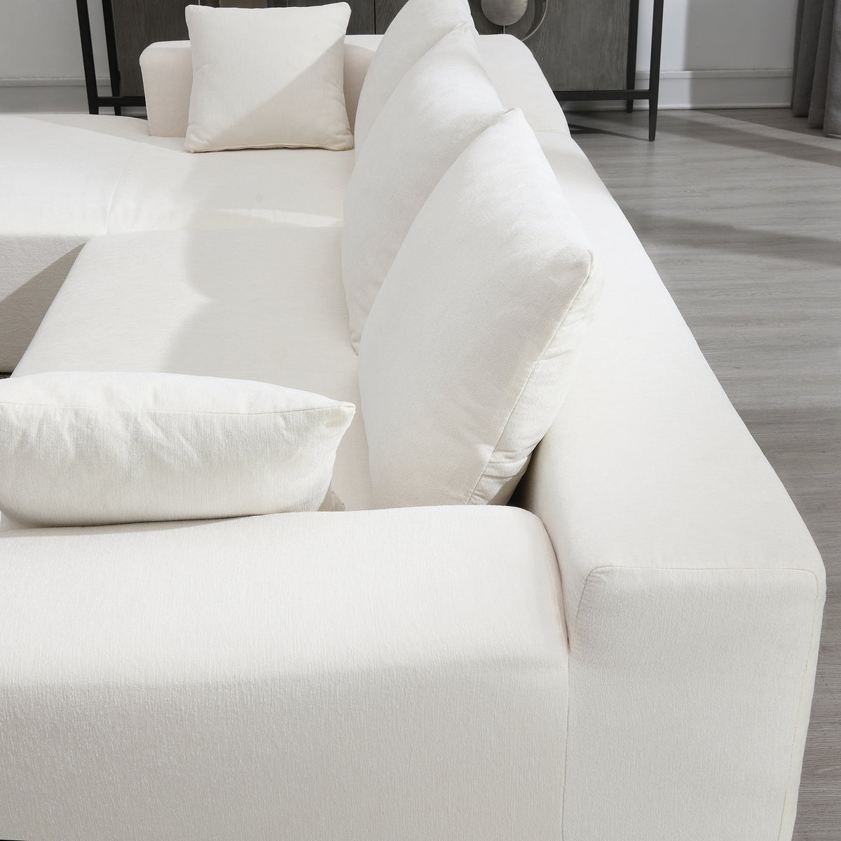 Modular Sectional Sofa – White Linen