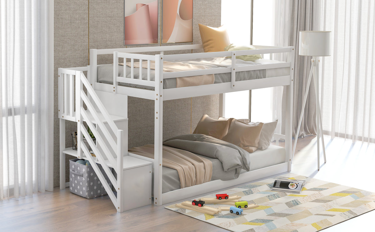 Twin Bunk Bed White