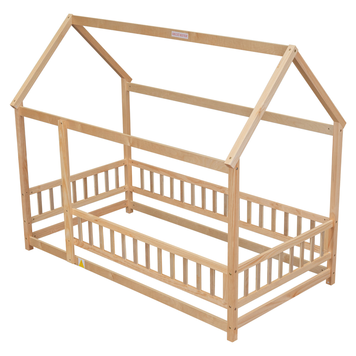 Twin Floor Bed White