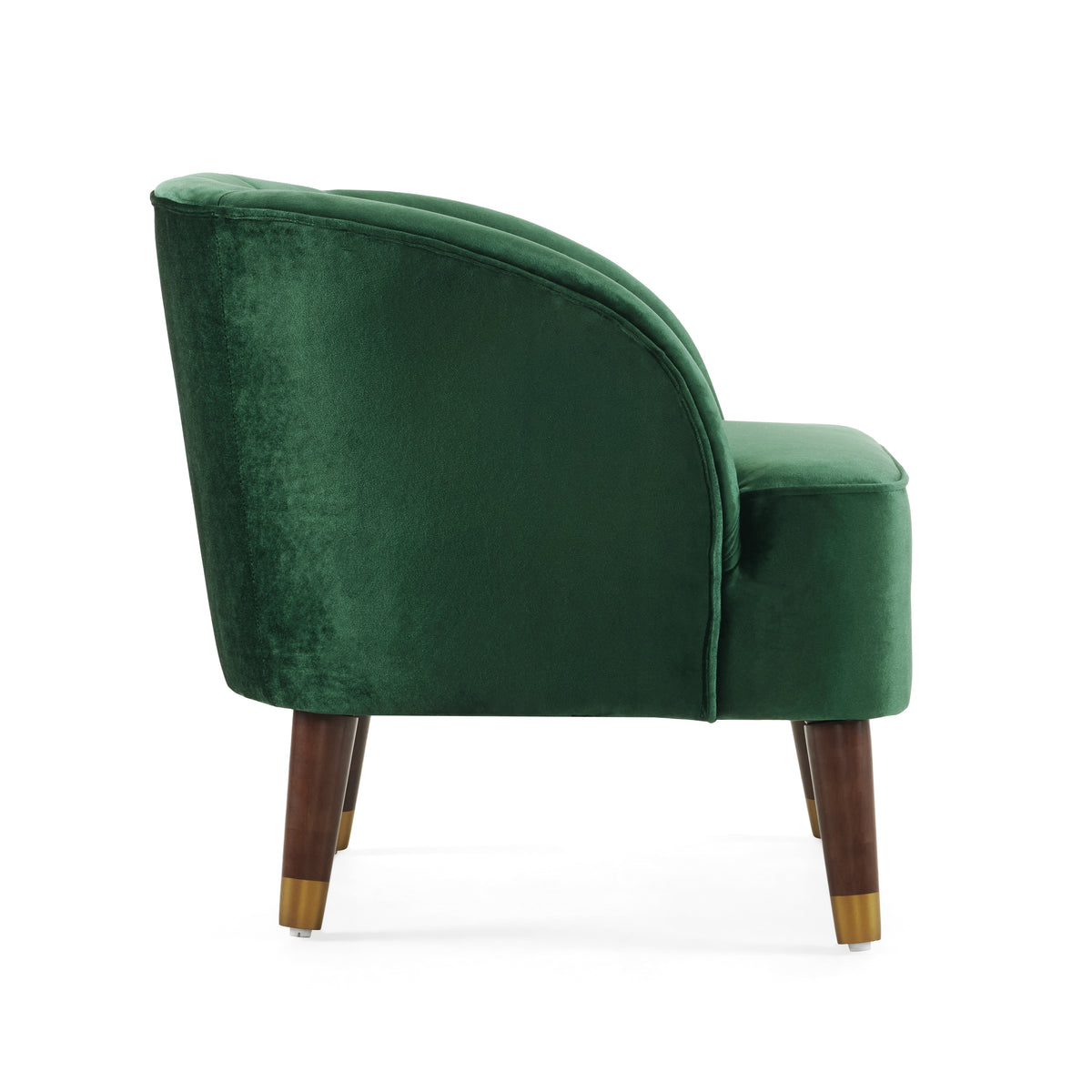 Upholstered Barrel Accent Chair Gray