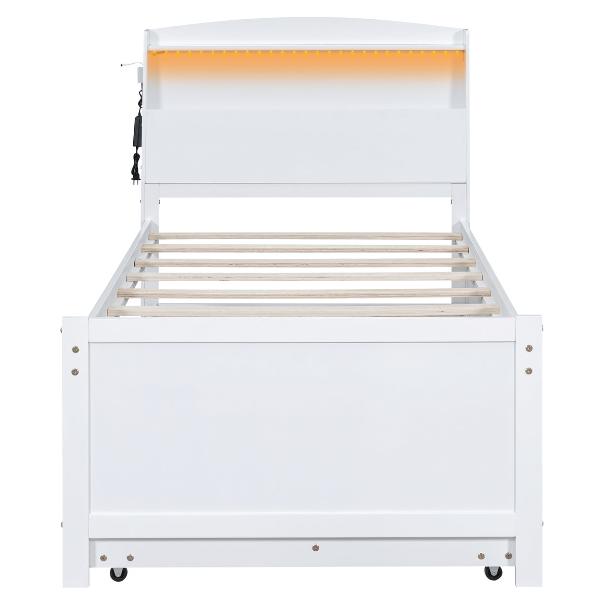 Twin Platform Bed White