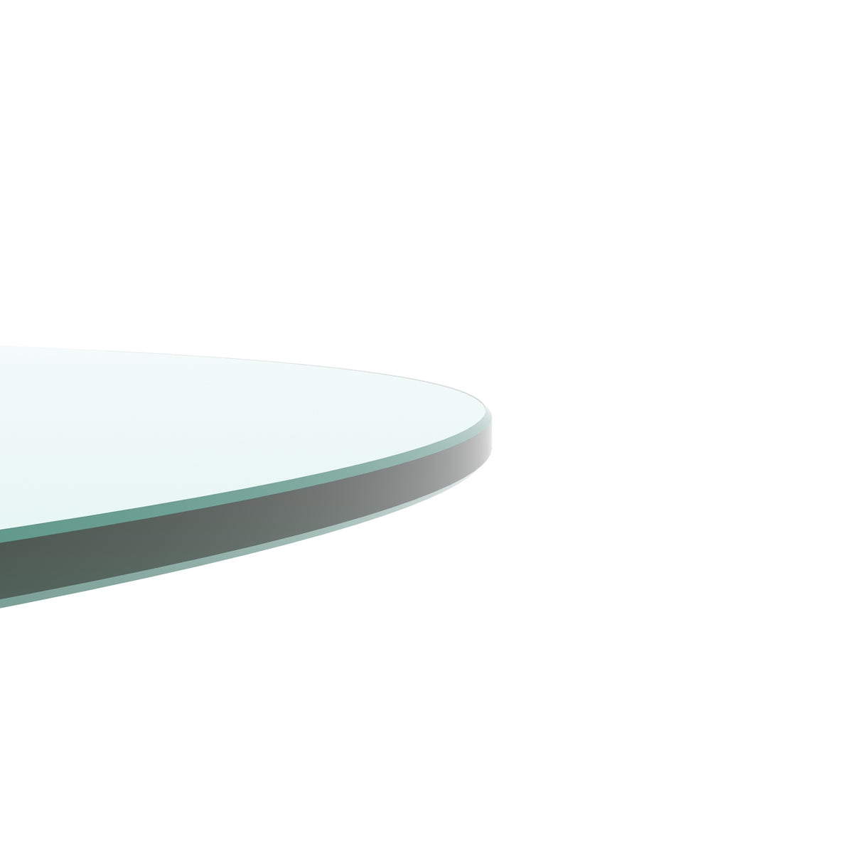 Round Tempered Glass Coffee Table – Chrome Edge