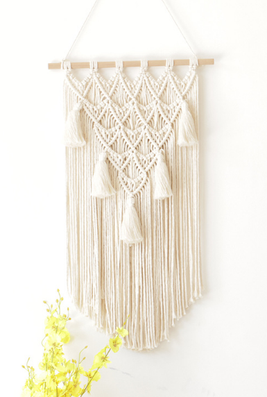 Handmade Geometric Macrame Tapestry