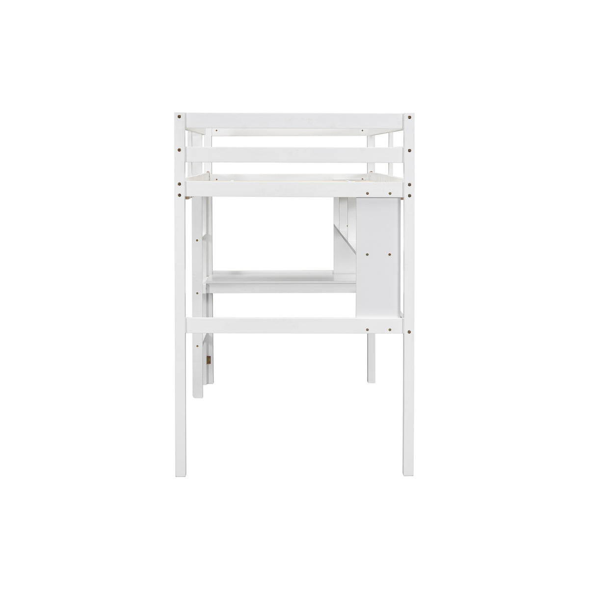 Twin Loft Bed White