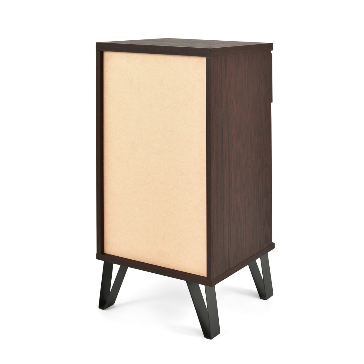Walnut Tall End Table for Living Room