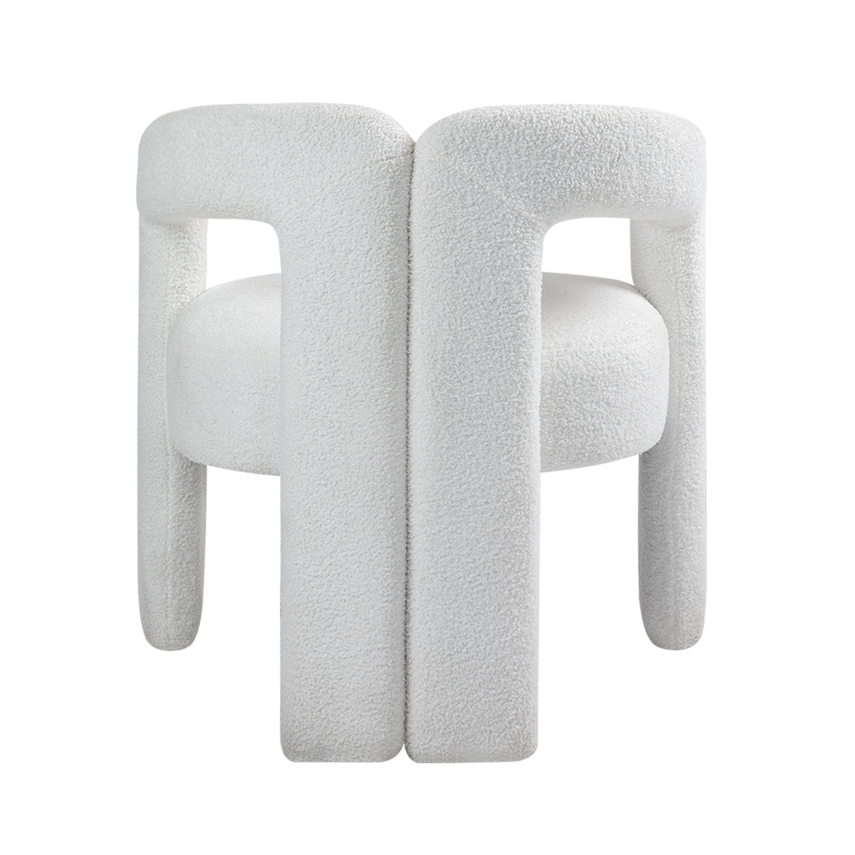 Teddy Fabric Dining Chair – Beige