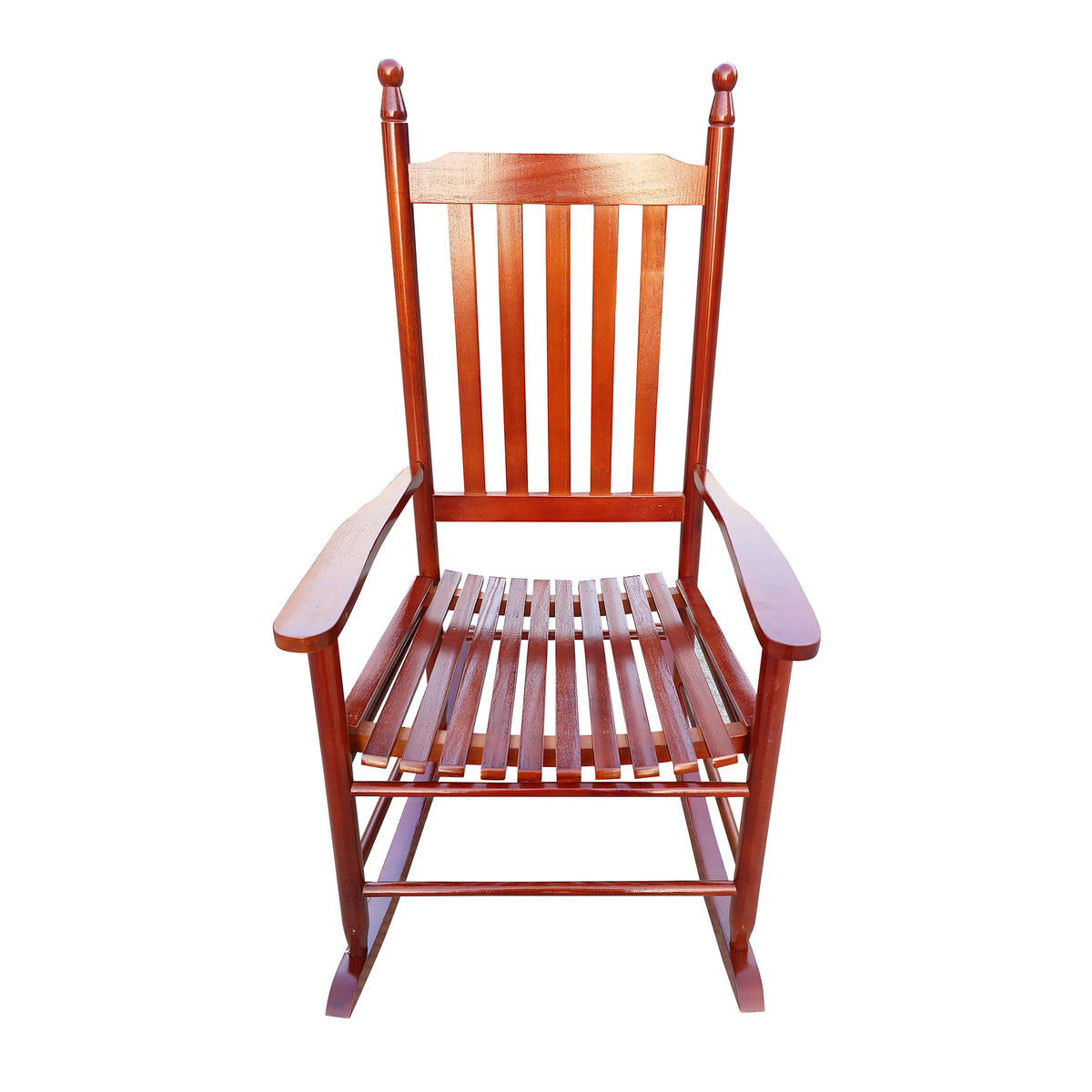 Wooden Rocking Chair for Patio Brown