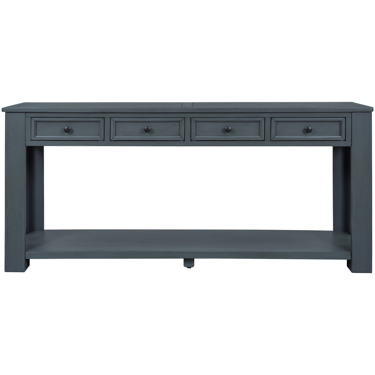Console Table with Storage Drawers Navy