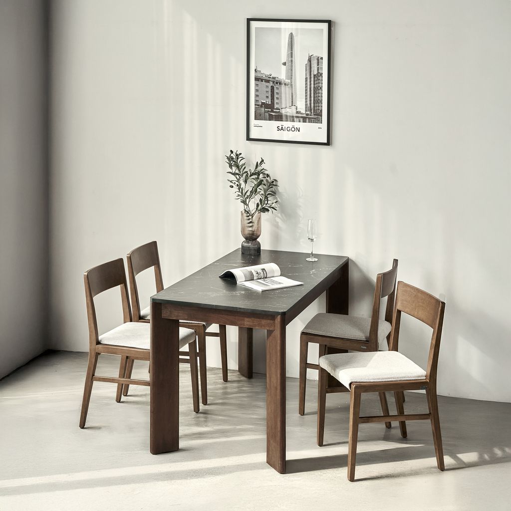 Scania Faux Marble Top Dining Table