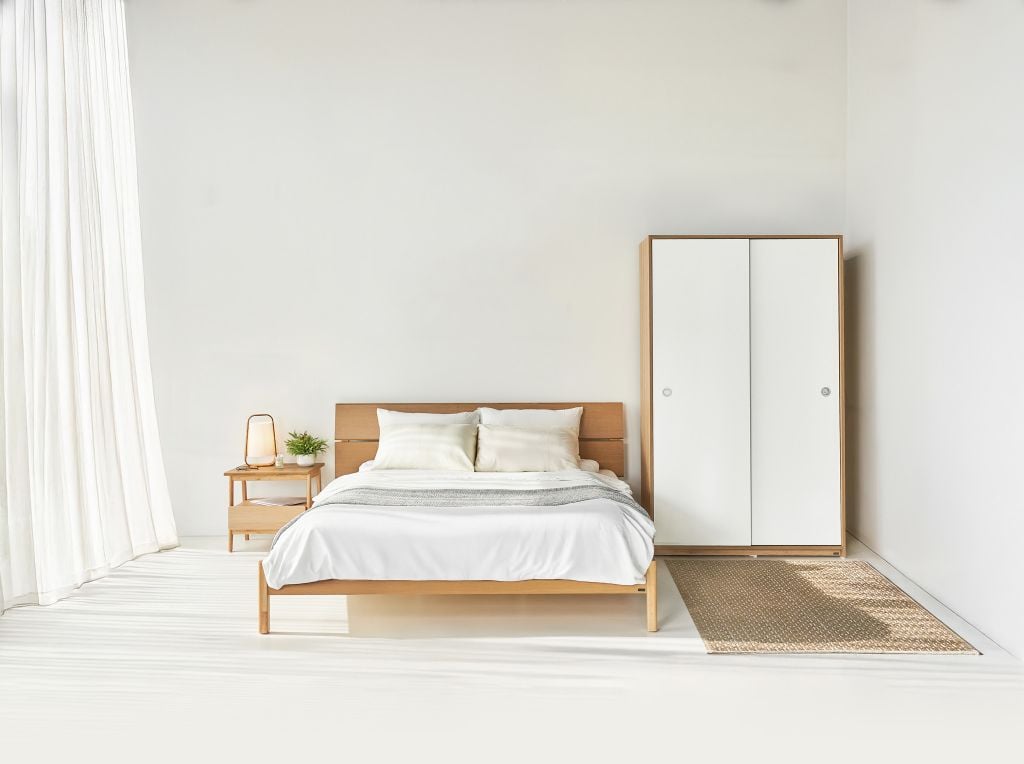 Vline Vienne Bedroom Combo: Sliding Wardrobe and Bed