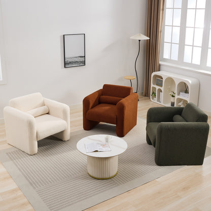 Sheepskin Armchair in Seaweed Green