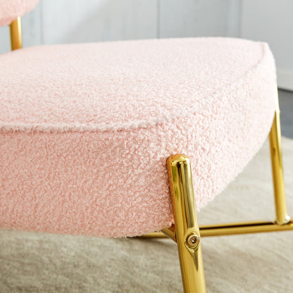 Velvet Rocking Lounge Chair – Cream