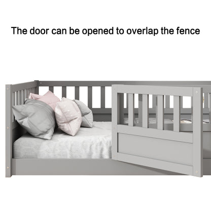 Montessori Floor Bed Gray