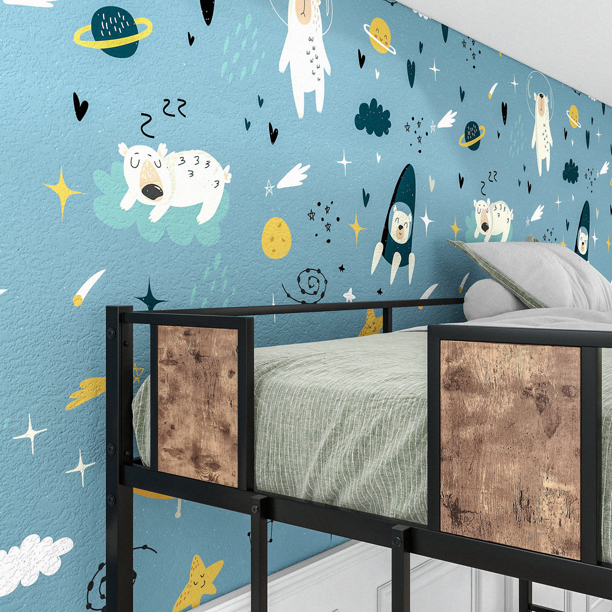 Twin over Full Metal Bunk Bed Silver