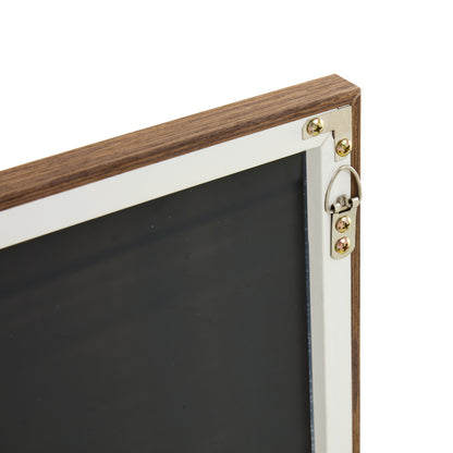 Brown Full-Length Floor Mirror Solid Wood Frame
