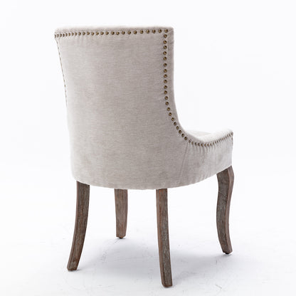 Ultra Side Dining Chairs Set of 2 Beige