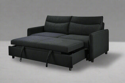 Convertible Sofa Bed with Pullout Black
