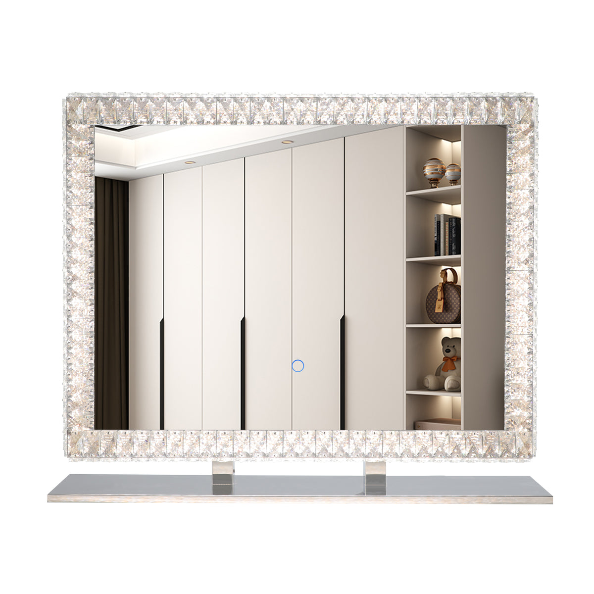 LED Crystal Mirror Vanity Light