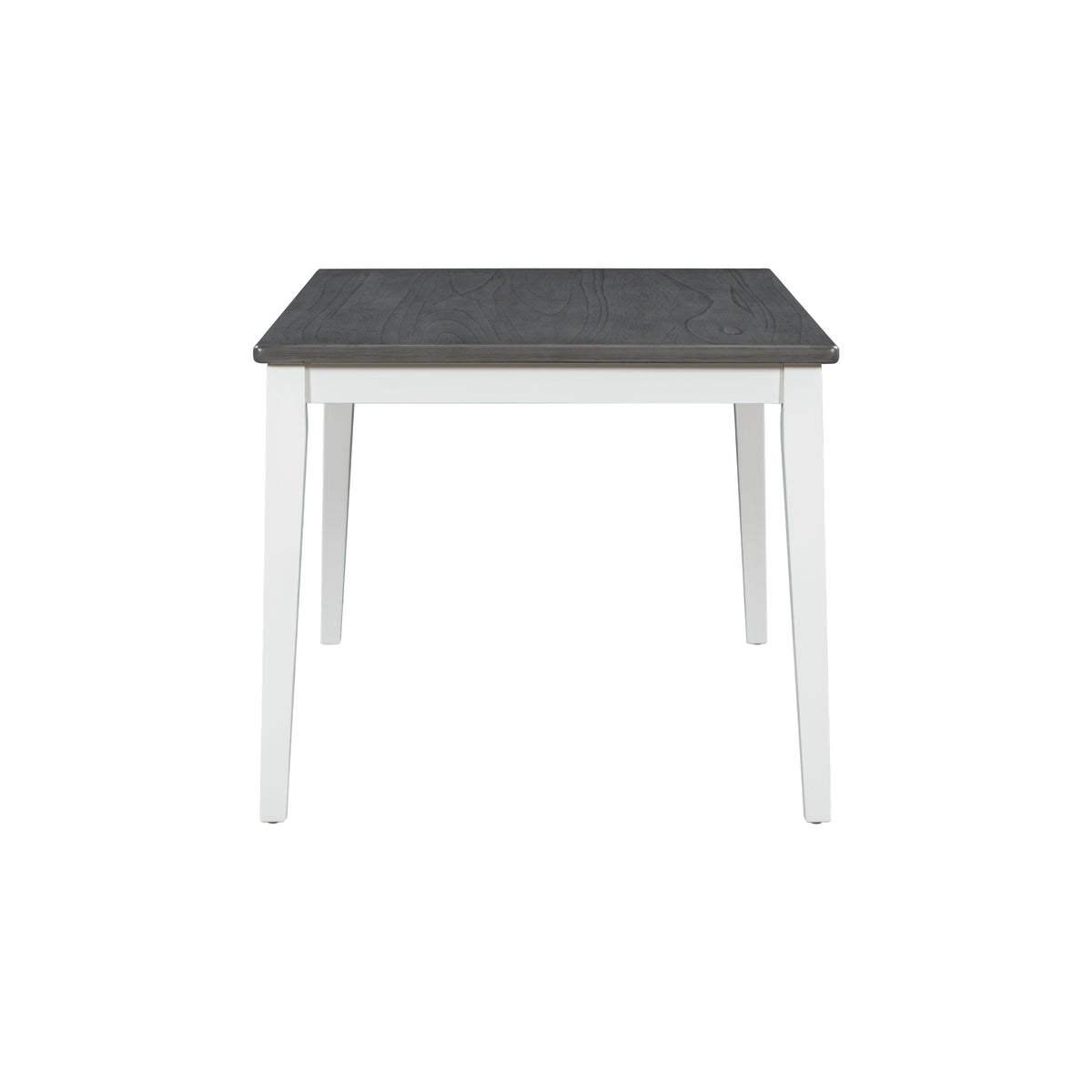 6-Piece Dining Set with Bench White and Gray