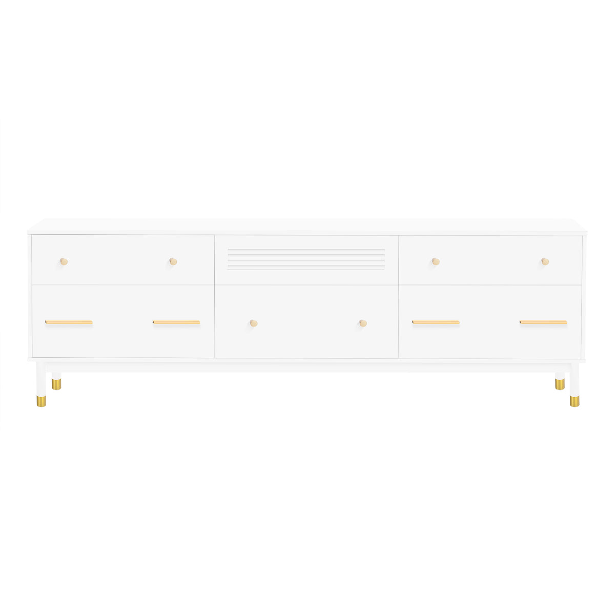 Modern TV Stand for 75-Inch Screens Black