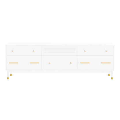 Modern TV Stand for 75-Inch Screens Black