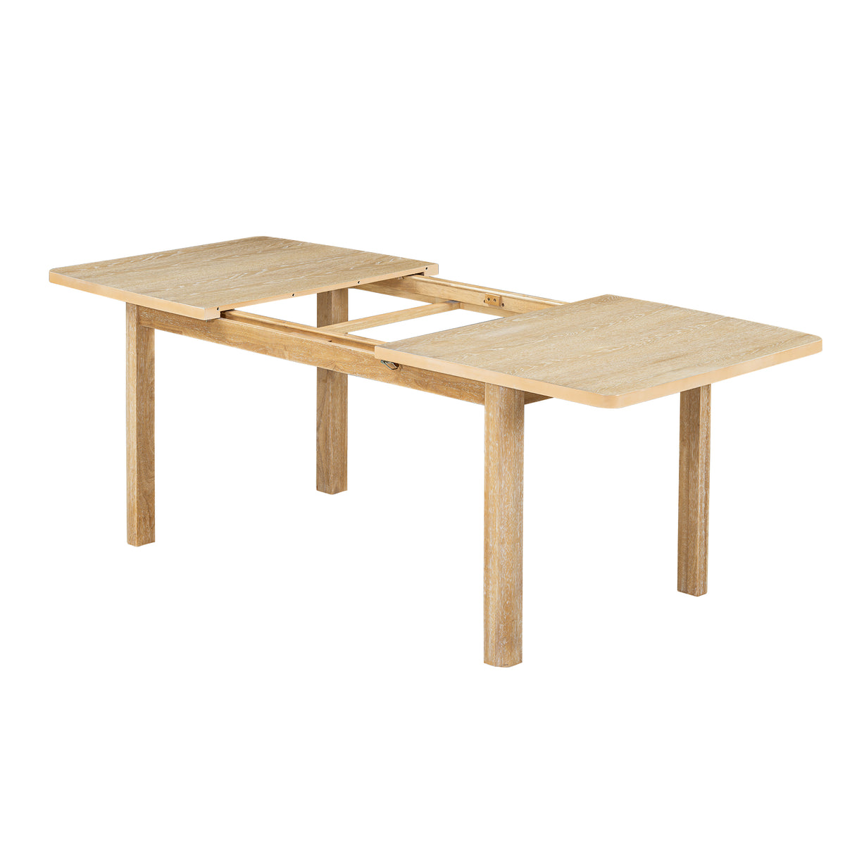 84” Expandable Dining Set – Natural Finish