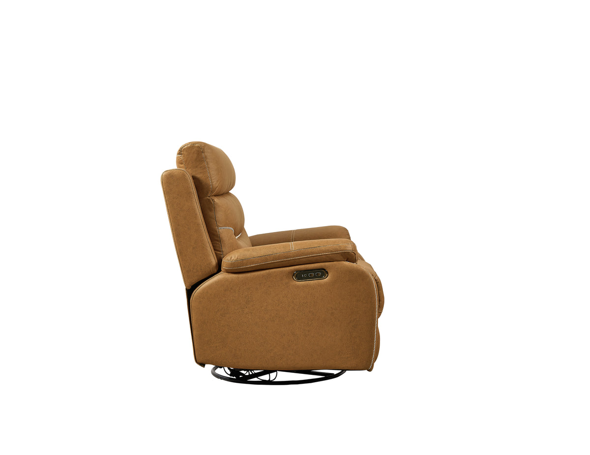 Dual-Motor Power Recliner – Coffee Brown