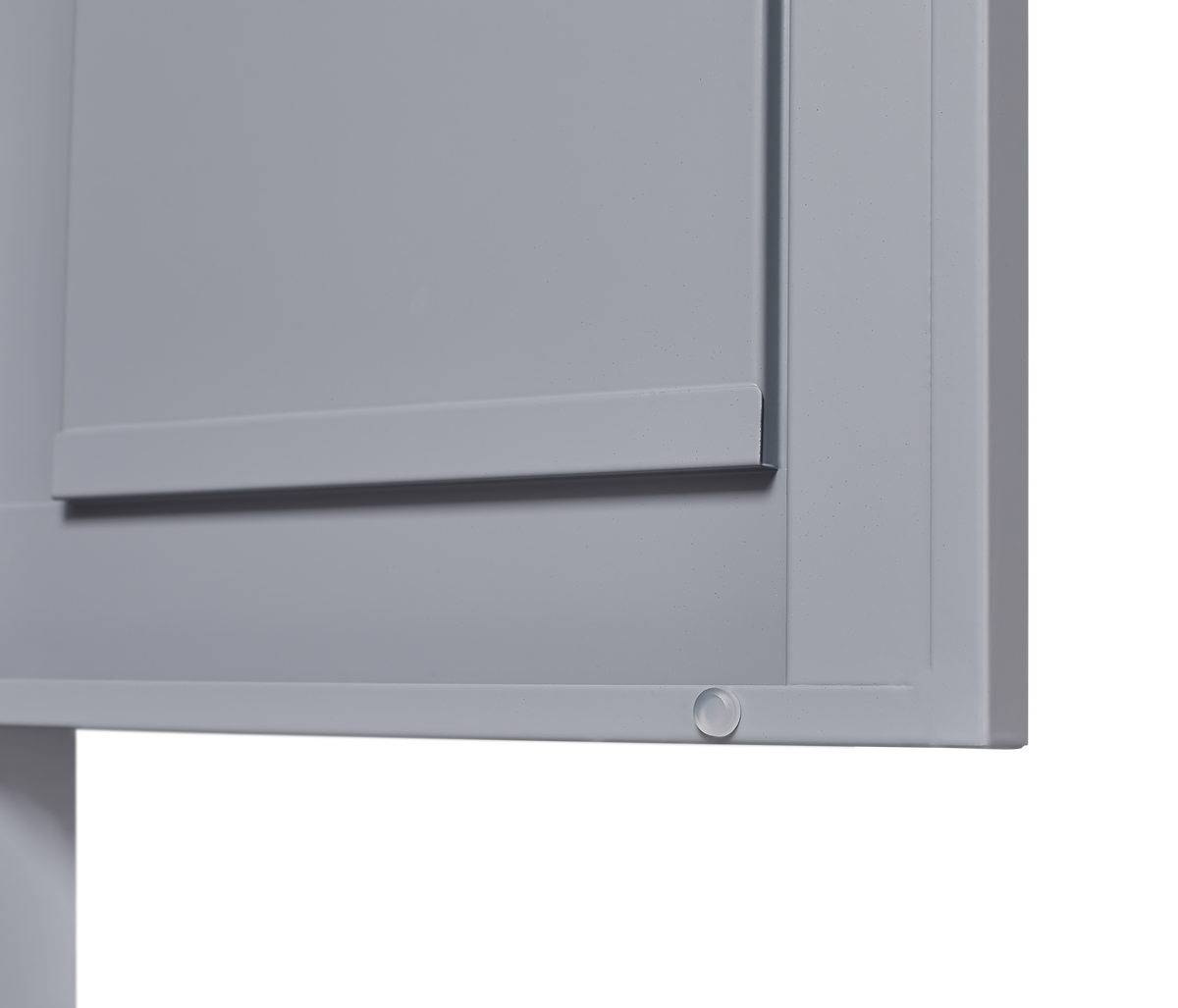 Grey Metal Kitchen Storage Cabinet with Doors