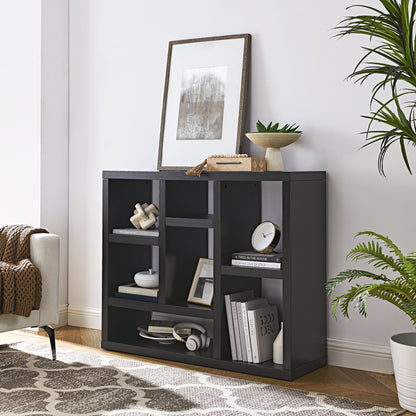 Open Wooden Storage Cabinet – 7-Cube Organizer