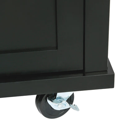 Kitchen Island Cart Black