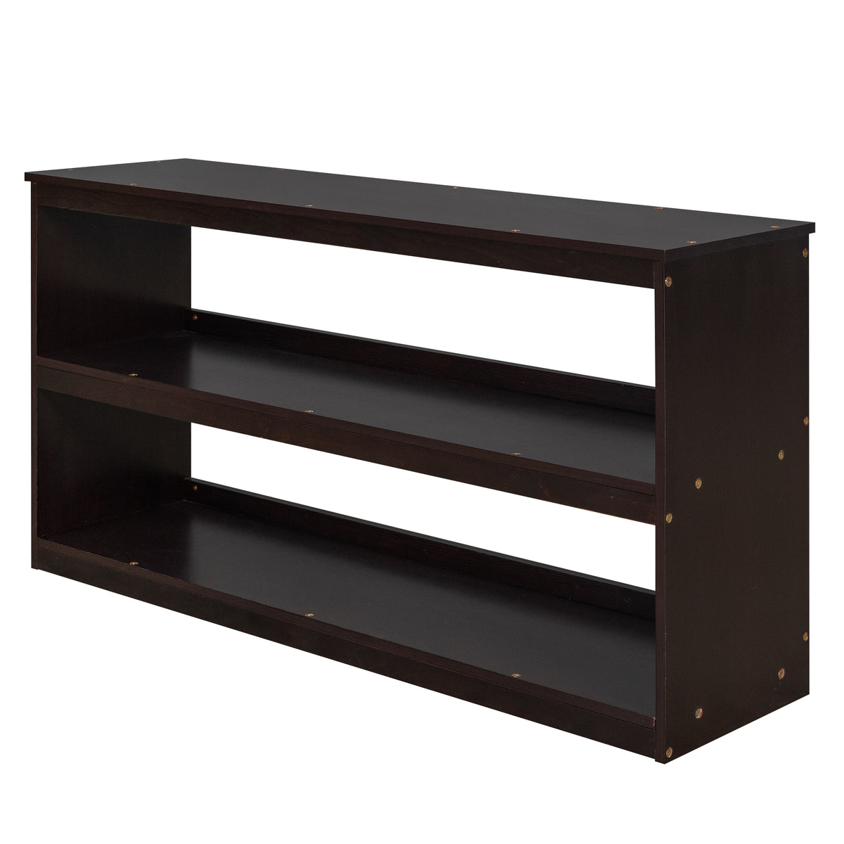 Full Loft Bed with Cabinet Espresso