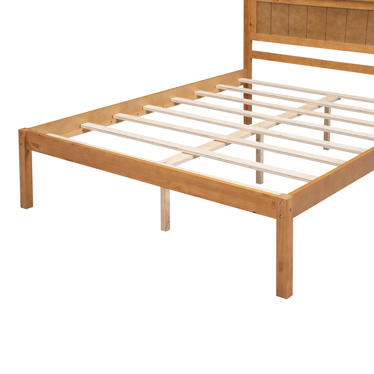Platform Bed Frame Full Oak