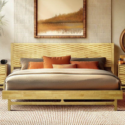 Elara Platform Bed Frame with Headboard