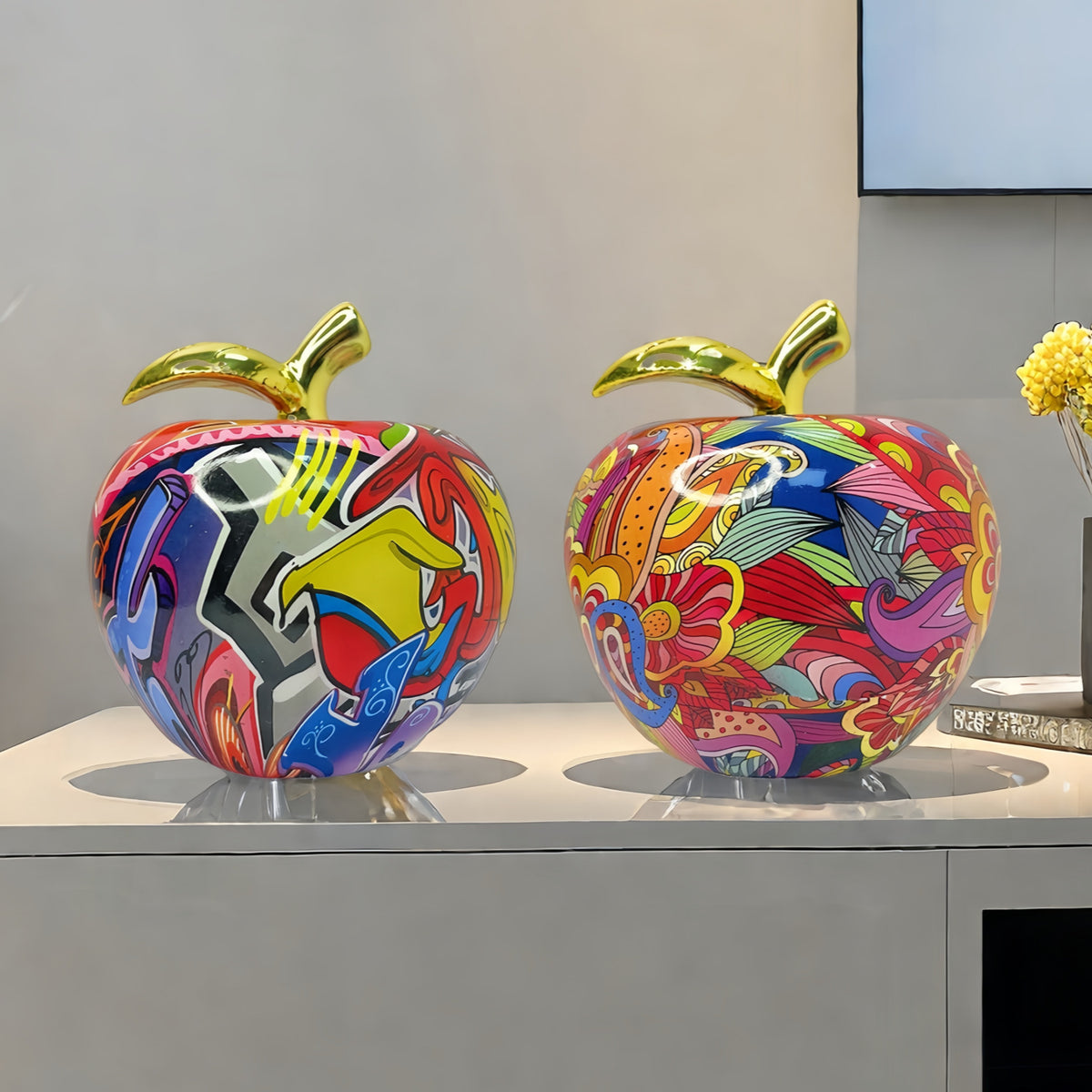 Colorful Apple Ornament