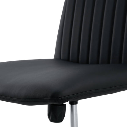 Black PU Swivel Office Chair