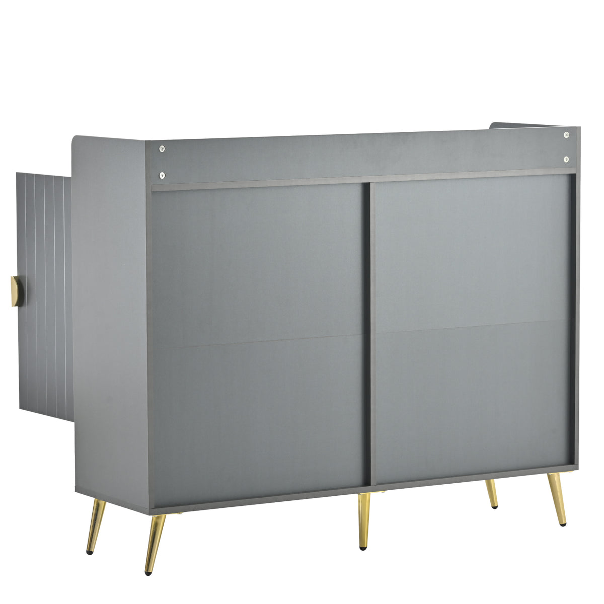 Multi-Layer Shoe Cabinet – Adjustable Matte Wood Edition