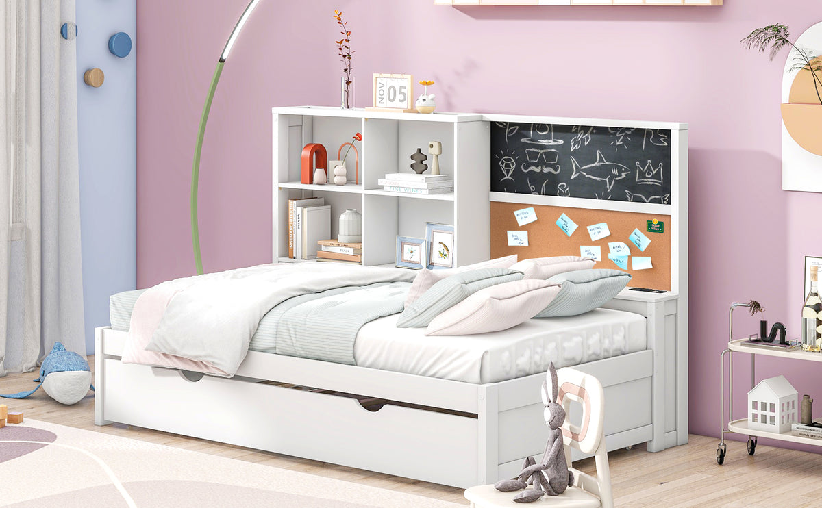 Twin Daybed with Storage White