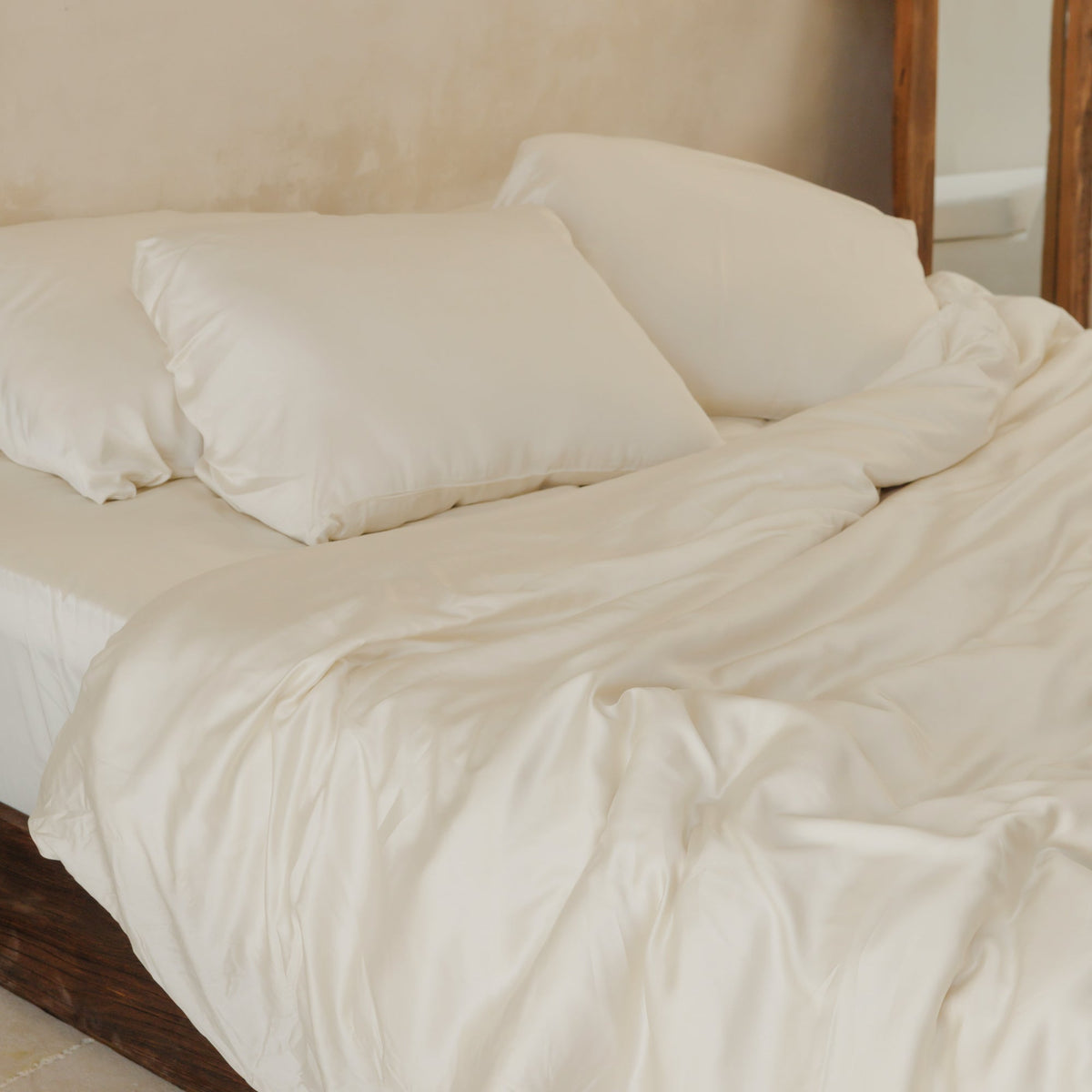 Organic Bamboo Sateen Duvet Cover Set