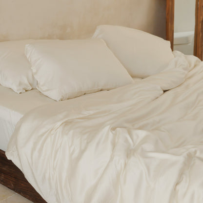 Organic Bamboo Sateen Duvet Cover Set